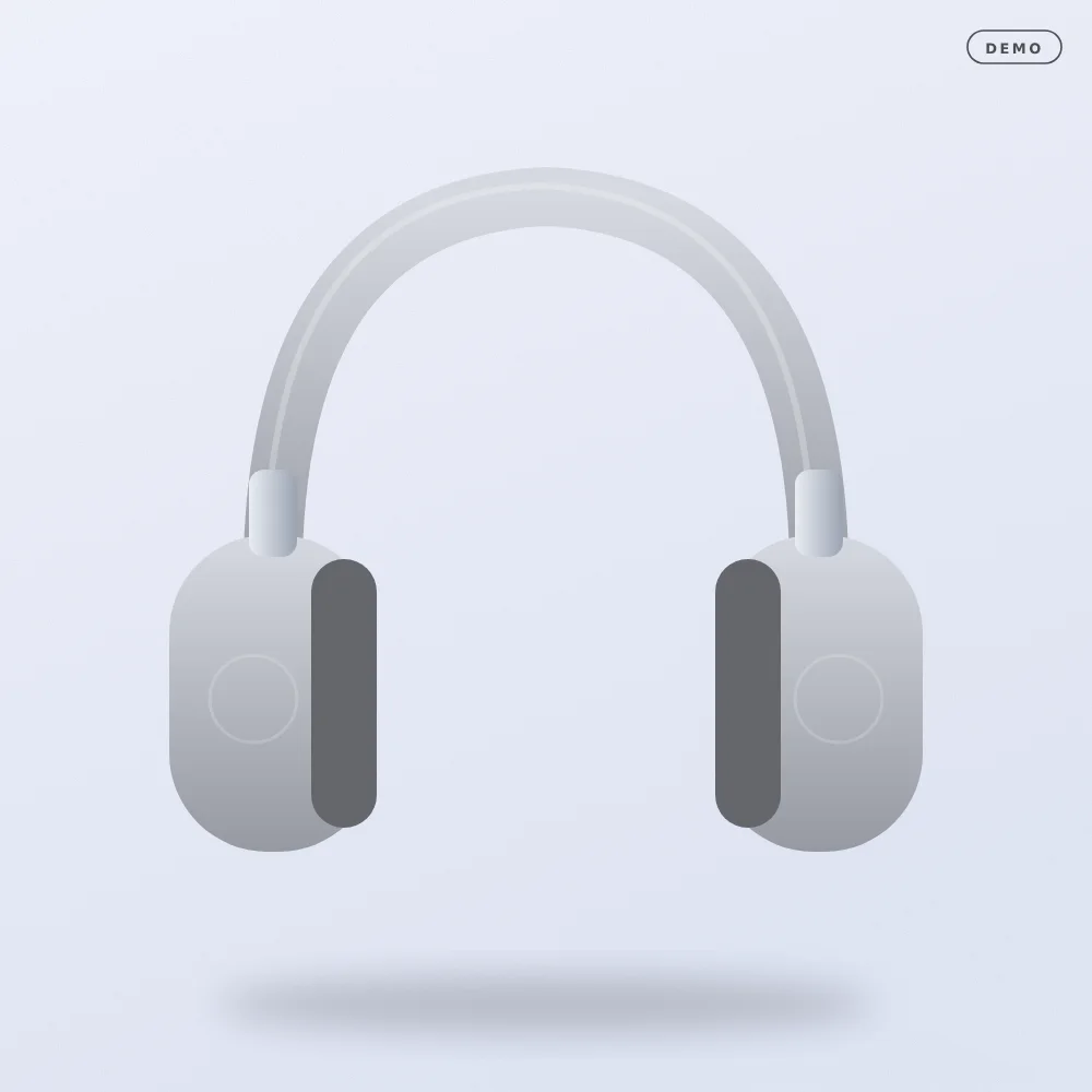 Pulse ANC Headphones (detail) — demo illustration